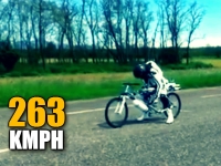 Rocket Powered Cyclist Sets Speed Record At 263kmph