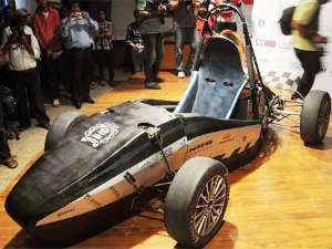 Iit Mumbai Students Unveil Electric Race Car Evo 1 Iit Mumbai Students Unveil Electric Race Car Evo 1
