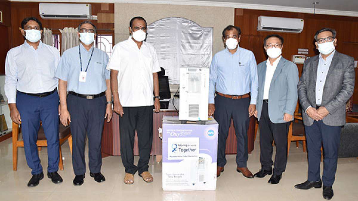 Hyundai Donates Oxygen Concentrators Hyundai ने तमिल नाडु के