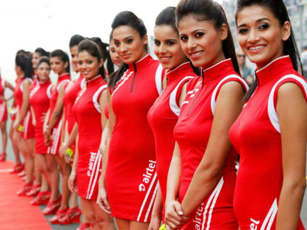 2012 एफ1 रेस की हॉट ग्रीड गर्ल्स