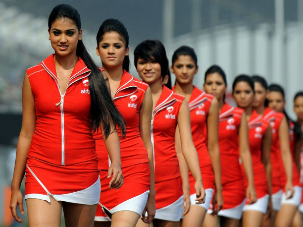 2012 एफ1 रेस की हॉट ग्रीड गर्ल्स