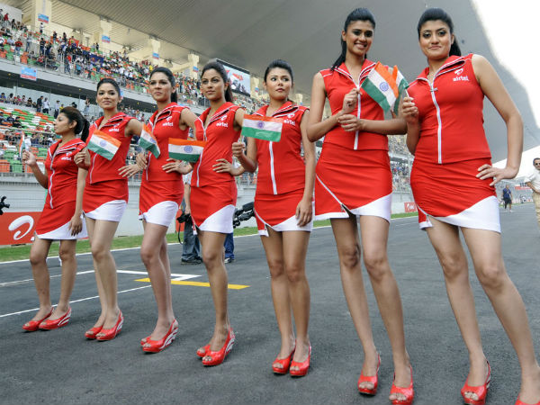 2012 एफ1 रेस की हॉट ग्रीड गर्ल्स