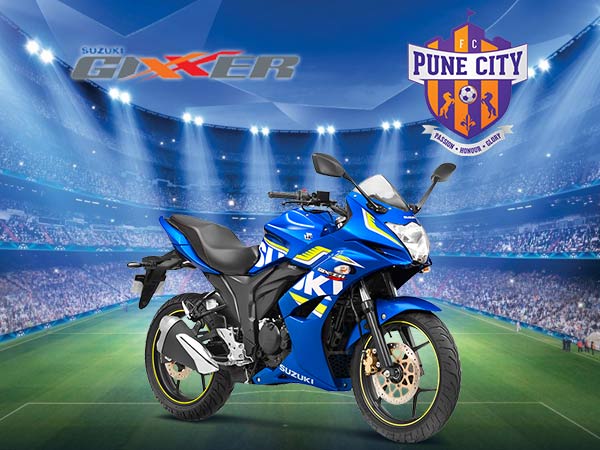 Suzuki Gixxer Announced As Lead Sponsor Of FC Pune City Suzuki Gixxer Announced As Lead Sponsor Of FC Pune City
