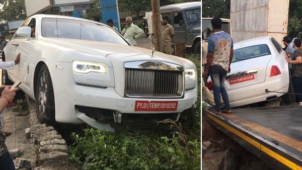 7 करोड़ की नई-नई रोल्स रॉयस घोस्ट का पहली ही ड्राइव में हुआ एक्सीडेंट