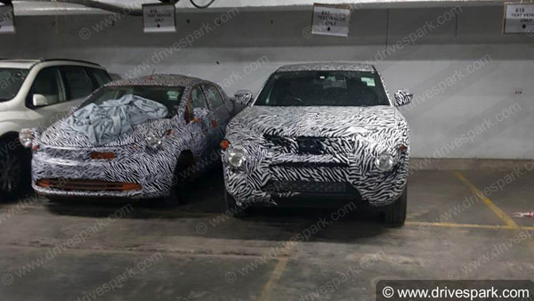 एक्सक्लूसिव: लॉन्च से पहले स्पॉट हुई टाटा हैरियर SUV और 45X प्रीमियम हैचबैक