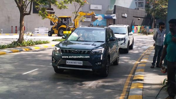बिना किसी कवर के पहली बार नजर आई महिंद्रा XUV 300 — देखें तस्वीरें