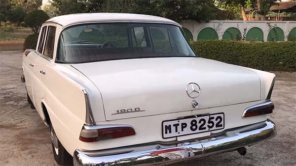 जानिये किस हालत में है जेआरडी टाटा की पुरानी मर्सिडीज बेंज 190D, देखे वीडियो