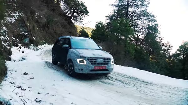 हुंडई वेन्यू का नया टीजर वीडियो जारी, ऊँचे पहाड़ो व बर्फीले मौसम में किया गया टेस्ट