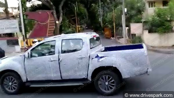 2019 Isuzu D-Max V-Cross फेसलिफ्ट वर्जन के नये लुक का हुआ खुलासा, टेस्टिंग के दौरान ली गयी वीडियो