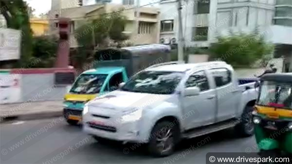 2019 Isuzu D-Max V-Cross फेसलिफ्ट वर्जन के नये लुक का हुआ खुलासा, टेस्टिंग के दौरान ली गयी वीडियो