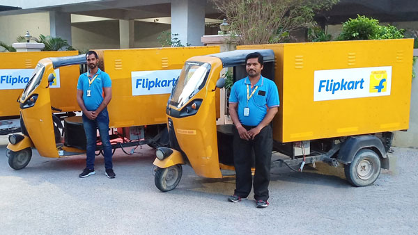 फ्लिपकार्ट 2020 तक डिलीवरी के लिए करेगा 40% इलेक्ट्रिक वाहनों का उपयोग