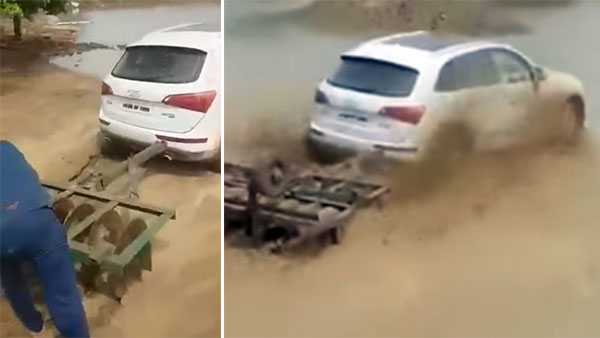 ऑडी क्यू5 को किया जाता है ट्रैक्टर की तरह इस्तेमाल, पढ़ें यहां