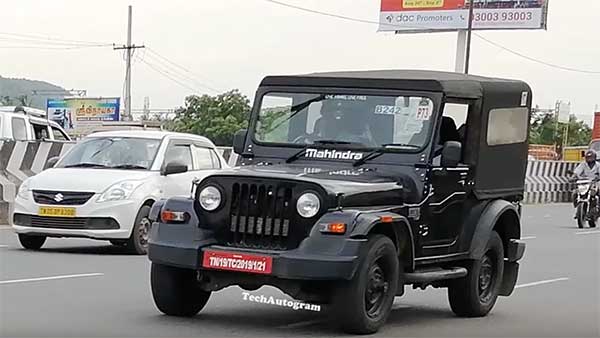 महिंद्रा थार बीएस 6 एसयूवी को किया गया स्पॉट, सामने आई यह जानकारियां