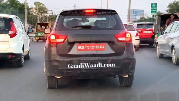 नई मारुति विटारा ब्रेजा फेसलिफ्ट टेस्टिंग इंजन फीचर्स आकार जानकारी