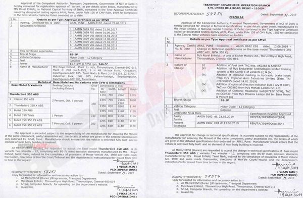 रॉयल एनफील्ड थंडरबर्ड 350 का सस्ता वैरिएंट जल्द होगा लॉन्च, लीक हुए डॉक्यूमेंट से सामने आयी यह जानकारी