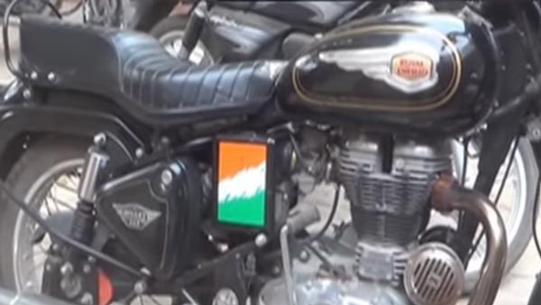 पुलिस ने भागते हुए बाइकर को पकड़ा, किया 32,500 रुपये का चालान