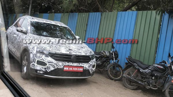 फॉक्सवैगन टी-रॉक भारत टेस्टिंग डिजाइन इंजन लॉन्च 2020