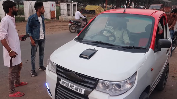 ये है दुनिया की सबसे छोटी सैंट्रो कार, पुलिस वालों ने भी की इस मॉडिफाइड कार की तारीफ