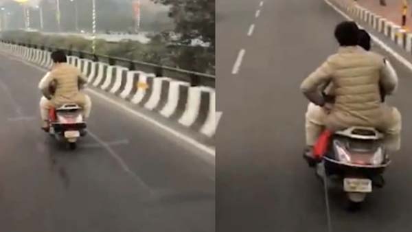 बिना हेलमेट पहने पार्टी कार्यकर्ता संग प्रियंका गांधी कर रहीं थी सफर, कटा 6100 रुपये का चालान