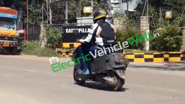 टीवीएस इलेक्ट्रिक स्कूटर (टीवीएस क्रियान) डिजाइन फीचर्स स्पाई तस्वीरें
