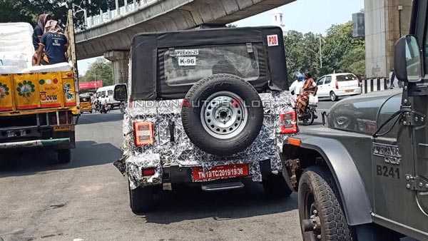 न्यू जनरेशन महिंद्रा थार टेस्टिंग के दौरान दिखी, जून 2020 में हो सकती है लांन्च