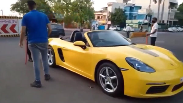 लाॅकडाउन में स्पोर्ट्स कार से घूम रहे इस लड़के की पुलिस ने लगाई क्लास, फिर हुआ ये..