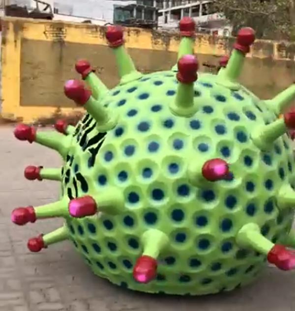 कोरोना कार तेलंगाना जागरुकता डिजाईन जानकारी