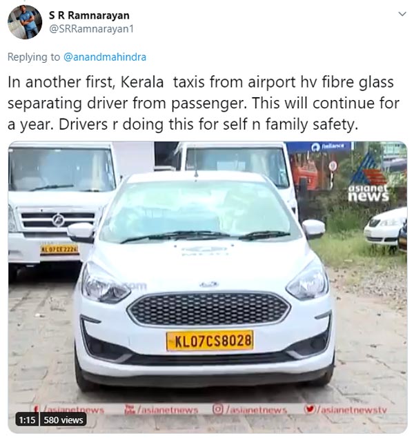 केरल की यह टैक्सी रखेगी कोरोना वायरस को दूर, देखें वीडियो