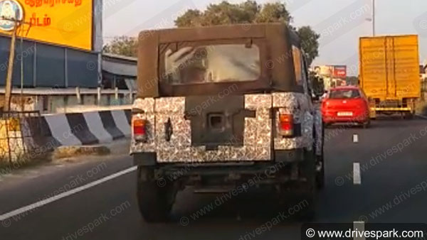 2020 Mahindra Thar Spy Pics: लाॅकडाउन में 2020 महिंद्रा थार की हो रही है टेस्टिंग, देखें तस्वीरें