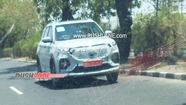 MG Hector Plus Spied Testing: एमजी हेक्टर प्लस टेस्टिंग लॉन्च जल्द जानकारी