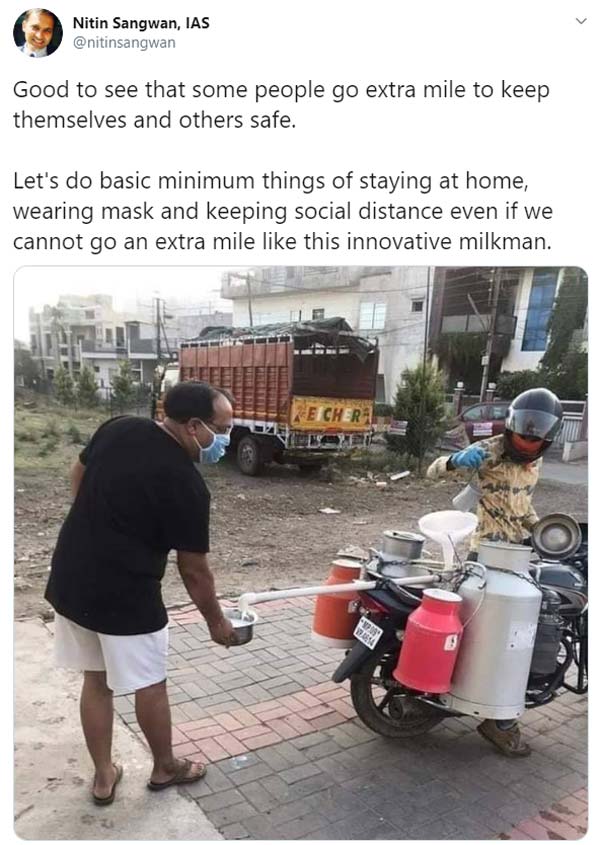Milkman Bike Modified Maintaining Social Distance: सोशल डिस्टेंसिंग बाइक दूधवाला जानकारी