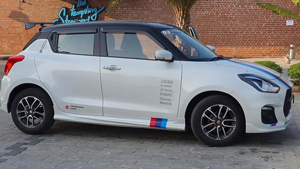 Maruti Suzuki Swift Modified: मारुति स्विफ्ट को बीएमडब्ल्यू एम डिवीजन की तरह किया मॉडिफाई