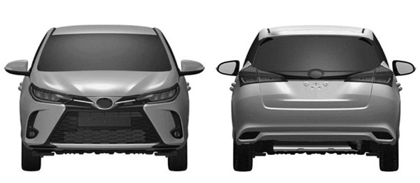 Toyota Yaris Facelift Patent Images: नई टोयोटा यारिस की पेटेंट इमेज आई सामने, देखें डिजाइन