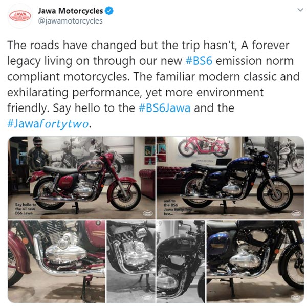 BS6 Jawa Motorcycles At Dealerships: नई जावा स्टैंडर्ड और जावा 42 बीएस6 डीलरशिप पर पहुंचीं