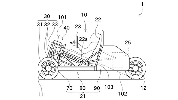 Kawasaki Files Patent For A Three Wheeler: कावासाकी ने थ्री-व्हीलर वाहन के लिए फाइल किया पेटेंट