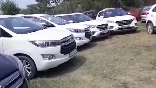 Parking Lot With 18 SUVs Seized By Cops: कार चोर गिरोह का हुआ पर्दाफाश, मिली 3 करोड़ की कारें