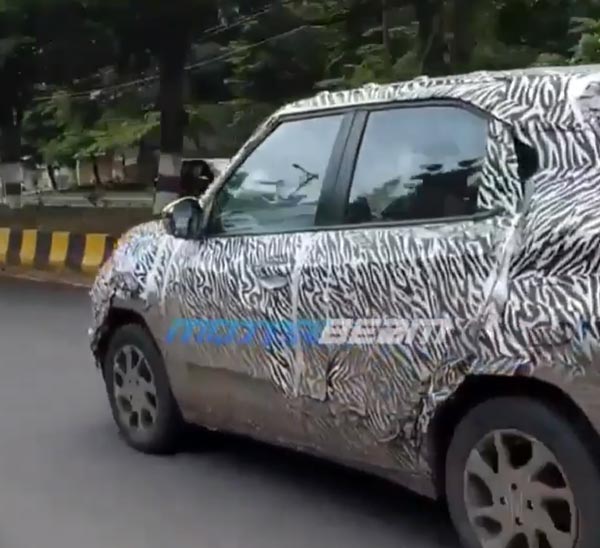 Tata HBX SUV Spied Testing: टाटा एचबीएक्स माइक्रो एसयूवी टेस्टिंग डिजाईन इंजन फीचर्स