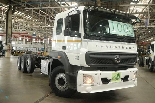 Bharat Benz Rolls Out 1000th BS6 Truck: भारत बेंज ने पूरा किया 1000 बीएस6 ट्रकों का उत्पादन