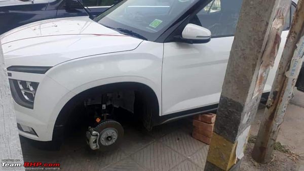 New Hyundai Creta & Kia Seltos Wheels Stolen In Delhi: नई क्रेटा और सेल्टॉस के व्हील ले उड़े चोर