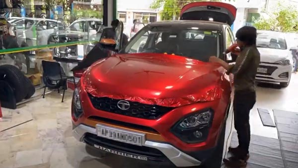 Tata Harrier With Deadpool Venom Wrap: टाटा हैरियर का डेडपूल वैनम रैप से शानदार कस्टमाइजेशन