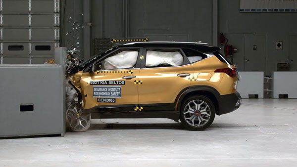 Kia Seltos US Spec Crash Test: किया सेल्टोस को अमेरिकी क्रैश टेस्ट मे मिली टाॅप रेटिंग, जानें