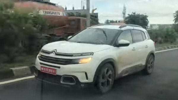 Citroen C5 Aircross Spied Testing: सिट्रोन सी5 एयरक्रॉस टेस्टिंग इंडिया लॉन्च जानकारी