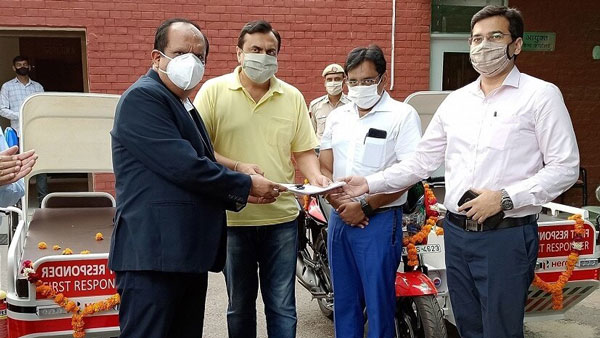 Hero First-Responder Vehicle: हीरो ने गुरुग्राम के अस्पताल में दान किए दो फर्स्ट-रिस्पॉन्डर व्हीकल