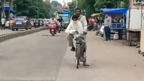 बेटे को परीक्षा दिलाने पिता ने साइकिल से तय किया 105 किमी का सफर