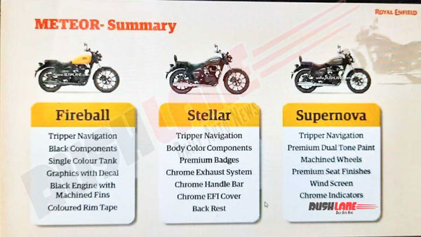 Royal Enfield Meteor 350: रॉयल एनफील्ड मिटिओर 350 वैरिएंट, रंग विकल्प जानकारी आई सामने
