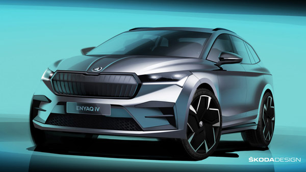 New Skoda Electric SUV: स्कोडा ने नई इलेक्ट्रिक एसयूवी का स्केच किया जारी, देखें