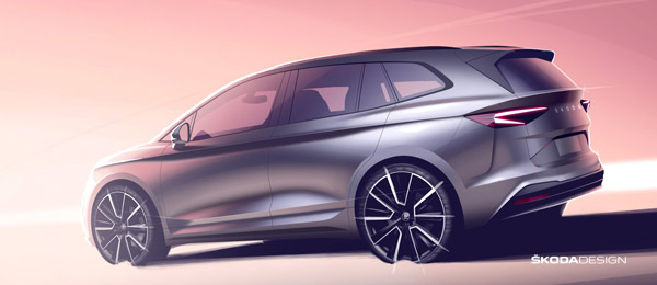 New Skoda Electric SUV: स्कोडा ने नई इलेक्ट्रिक एसयूवी का स्केच किया जारी, देखें