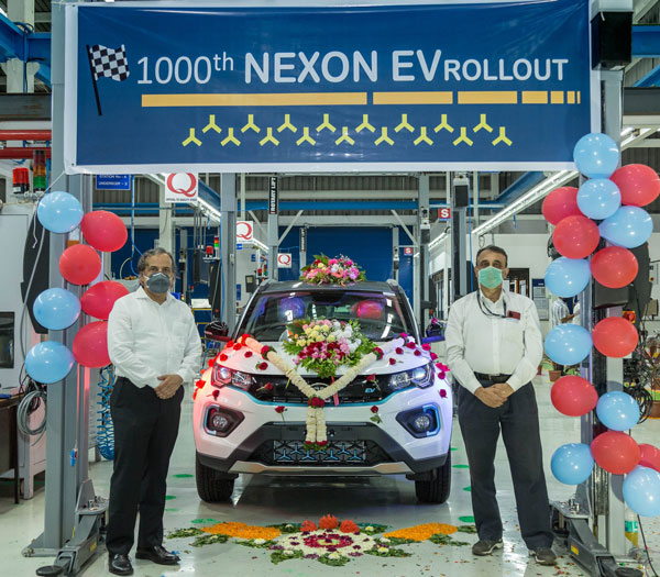 Tata Nexon EV 1000th Unit Rolled Out: टाटा नेक्सन ईवी के 1000वें यूनिट का हुआ उत्पादन