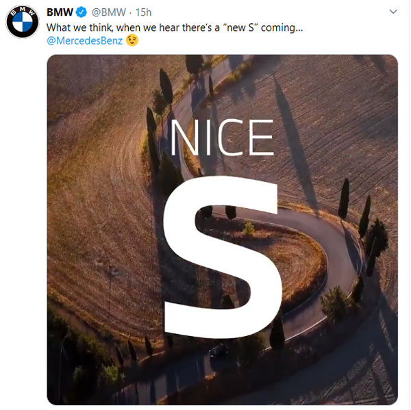 BMW Takes Jibe On Mercedes: बीएमडब्ल्यू ने नई मर्सिडीज-बेंज एस-क्लास का बनाया मजाक, देखें वीडियो