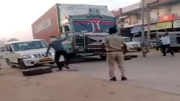 पुलिस वालों से बचने के लिए ड्राइवर ने 70 किमी तक दौड़ाया ट्रक, चढ़ा पुलिस के हत्थे